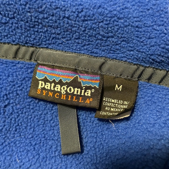 Patagonia MidWeight Synchilla Snap T Pullover- Royal Blue- Size M - Picture 3 of 3